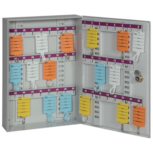 Sicherheits-Schl&uuml;sselschr&auml;nke, Wandmontage, 360 x 235 x 60 mm - 50 Schl&uuml;ssel