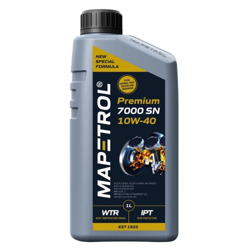 Motor&ouml;l Motoren&ouml;l Mapetrol Premium 7000 SN 10W-40 1 Liter MAP0021