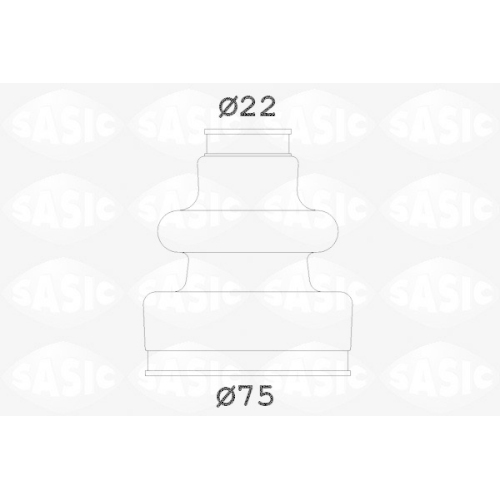 SASIC Faltenbalgsatz, Antriebswelle