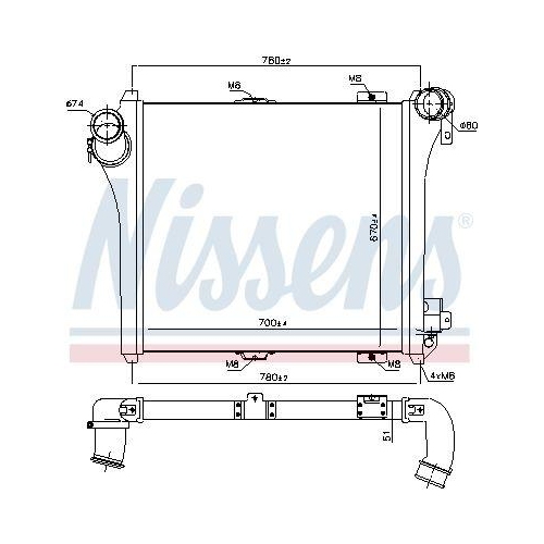 NISSENS Ladeluftk&uuml;hler 97075