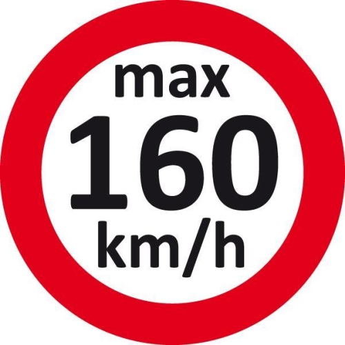 100 St&uuml;ck Geschwindigkeitsaufkleber Innenraum Radwechsel im Winter 160 km/h
