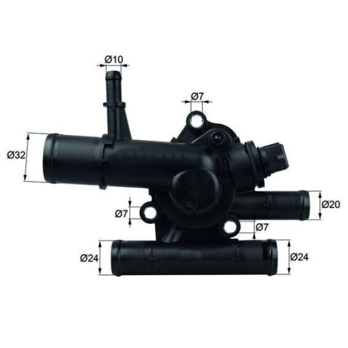 MAHLE Thermostat, K&uuml;hlmittel BEHR TI 217 83