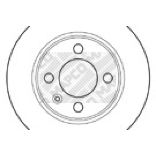 MAPCO Bremsscheibe 15911