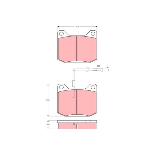 TRW Bremsbelagsatz, Scheibenbremse GDB151