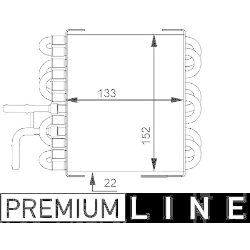 MAHLE Kraftstoffkühler BEHR *** PREMIUM LINE *** CK 8 000P