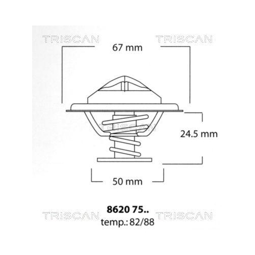 TRISCAN Thermostat, K&uuml;hlmittel 8620 7588