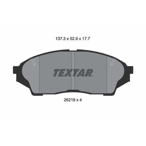 TEXTAR Bremsbelagsatz, Scheibenbremse