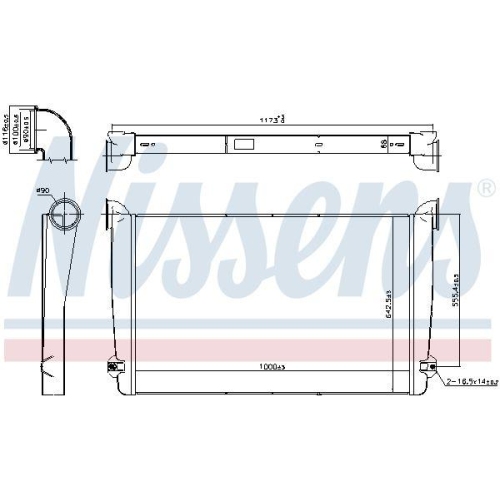 NISSENS Ladeluftkühler 97078
