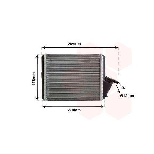VAN WEZEL W&auml;rmetauscher, Innenraumheizung 09006031