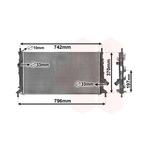 VAN WEZEL K&uuml;hler, Motork&uuml;hlung 18002370