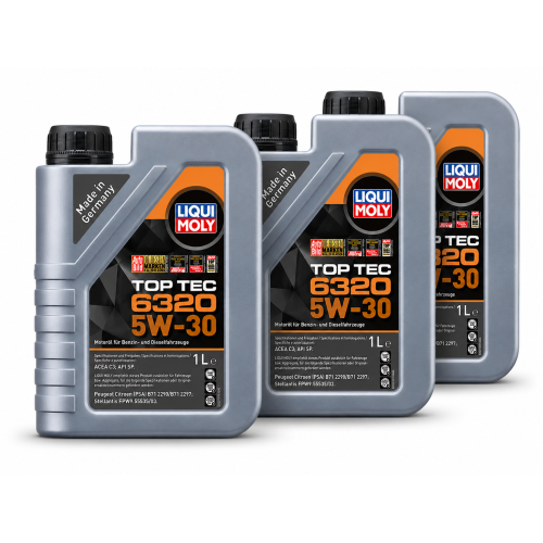 Motor&ouml;l Motoren&ouml;l LIQUI MOLY Top Tec 6320 5W-30 - 3 Liter 3L 23157