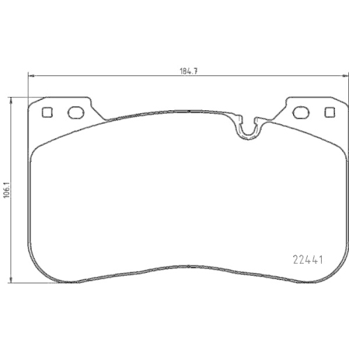 HELLA Bremsbelagsatz, Scheibenbremse 8DB 355 025-991