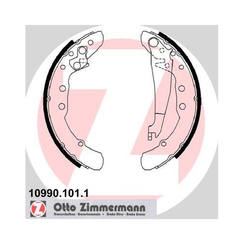 ZIMMERMANN Bremsbackensatz 10990.101.1