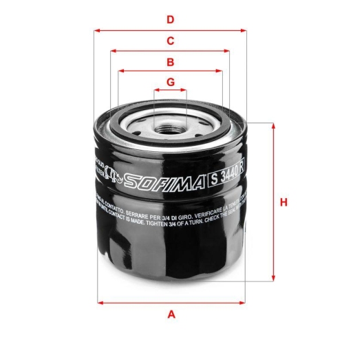 SOFIMA &Ouml;lfilter S 3440 R