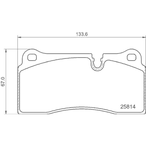 HELLA Bremsbelagsatz, Scheibenbremse 8DB 355 039-951