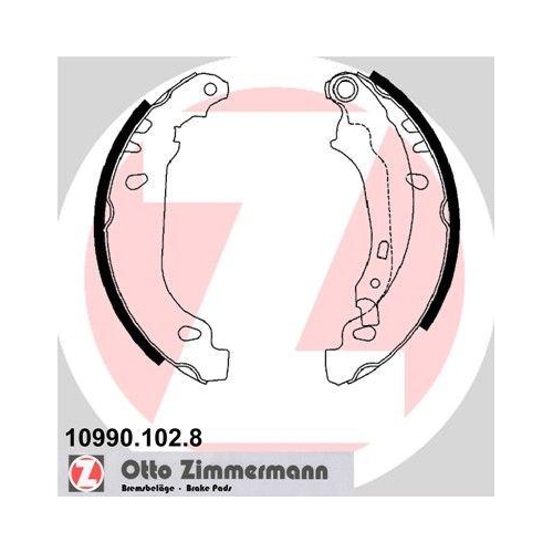 ZIMMERMANN Bremsbackensatz 10990.102.8