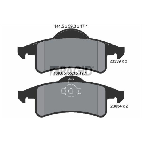 PAGID Bremsbelagsatz, Scheibenbremse T1297N