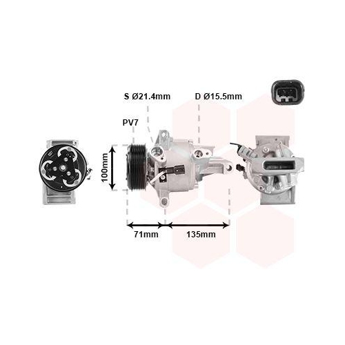 VAN WEZEL Kompressor, Klimaanlage 1501K701