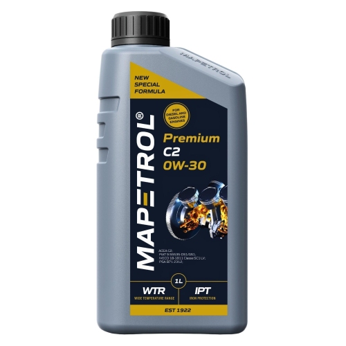 Motor&ouml;l Motoren&ouml;l Mapetrol Premium C2 0W-30 1 Liter MAP0032