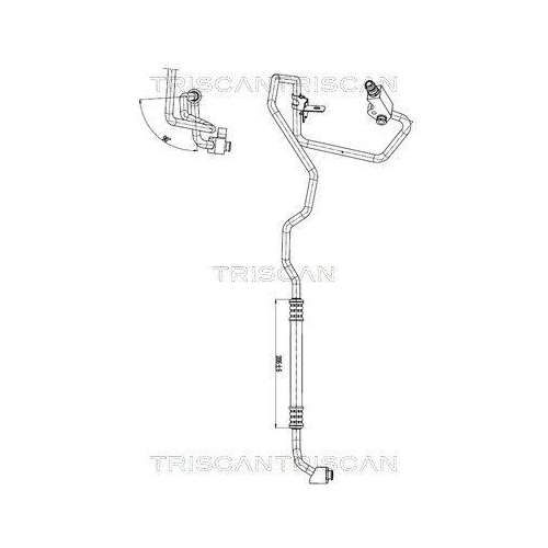 TRISCAN Hochdruck-/Niederdruckleitung, Klimaanlage 9010 15005