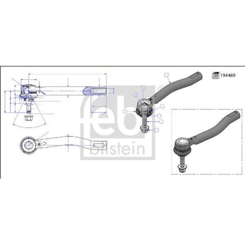 FEBI BILSTEIN Spurstangenkopf 194763