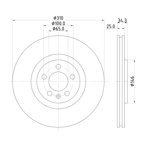DON Bremsscheibe PCD15682