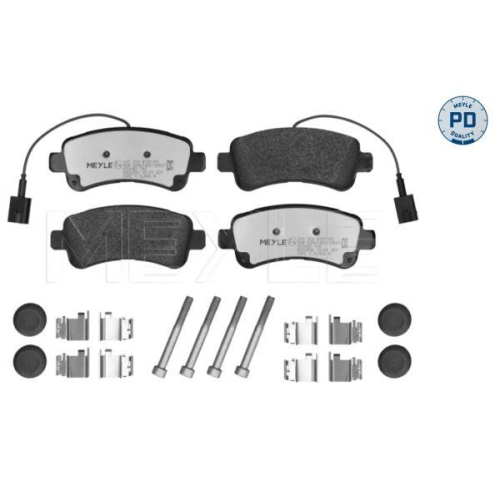 MEYLE Bremsbelagsatz, Scheibenbremse MEYLE-PD: Advanced performance and design. 025 259 8721/PD