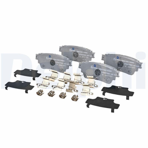 DELPHI Bremsbelagsatz, Scheibenbremse LP5076EV