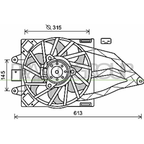 PRASCO L&uuml;fter, Motork&uuml;hlung PrascoSelection FT122F005