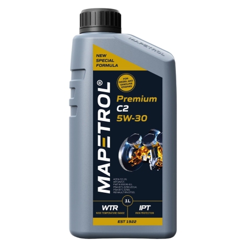 Motor&ouml;l Motoren&ouml;l Mapetrol Premium C2 5W-30 1 Liter MAP0028