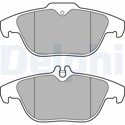 DELPHI Bremsbelagsatz, Scheibenbremse LP3288