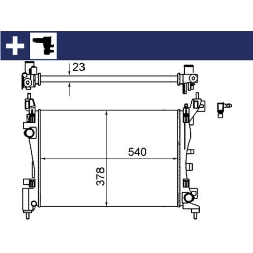 MAHLE K&uuml;hler, Motork&uuml;hlung BEHR CR 1121 000S