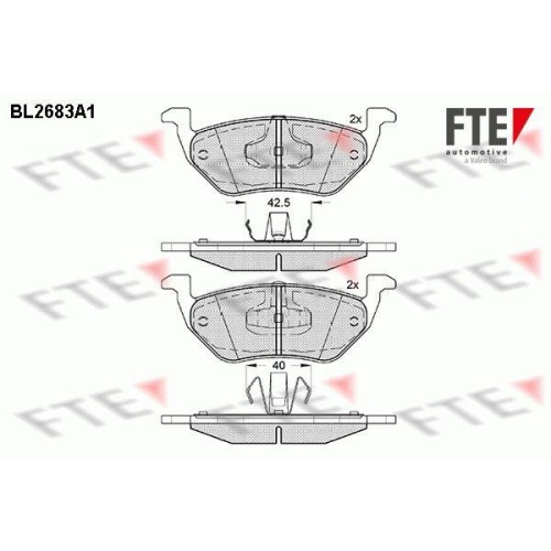 FTE Bremsbelagsatz, Scheibenbremse