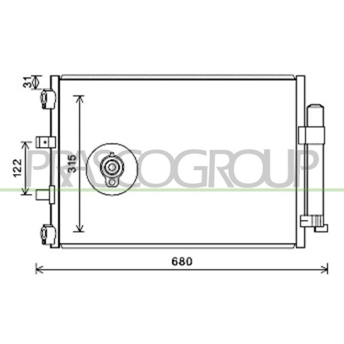 PRASCO Kondensator, Klimaanlage PrascoSelection FD428C002