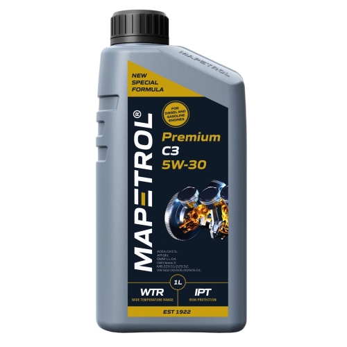 Motor&ouml;l Motoren&ouml;l Mapetrol Premium C3 5W-30 1 Liter MAP0025