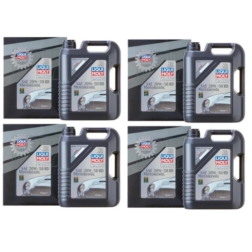 Liqui Moly Classic Motoren&ouml;l SAE 20W-50, 20-Liter 4 Kanister, Art.Nr. 1129