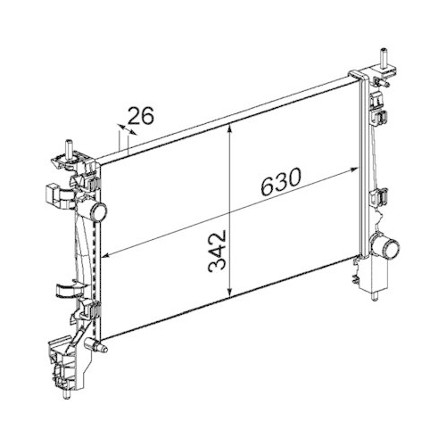 MAHLE K&uuml;hler, Motork&uuml;hlung BEHR *** PREMIUM LINE *** CR 1131 000P