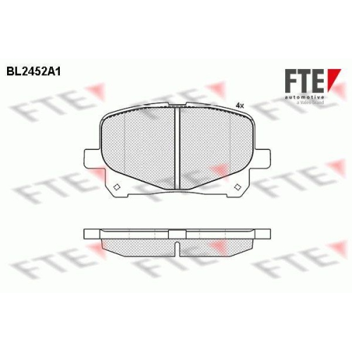 FTE Bremsbelagsatz, Scheibenbremse
