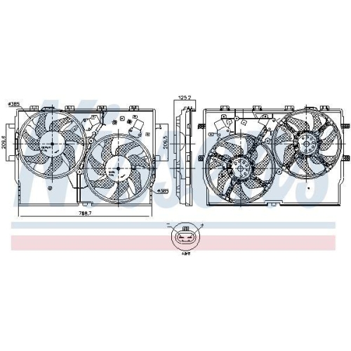 NISSENS Lüfter, Motorkühlung 850001
