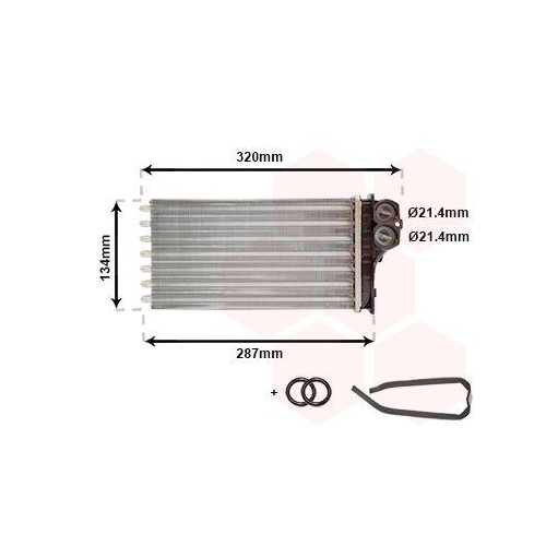 VAN WEZEL W&auml;rmetauscher, Innenraumheizung 09006279