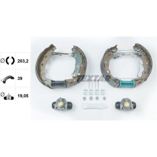 TEXTAR Bremsbackensatz Shoe Kit Pro 84056400