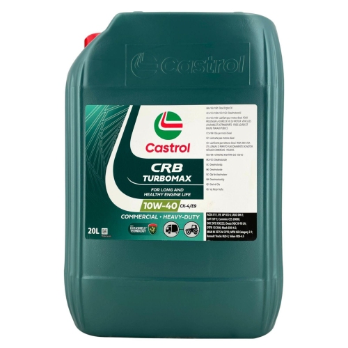 LKW-Motor&ouml;l Castrol CRB Turbomax 10W-40 CK-4/E9 CAT ACEA E11 DEUTZ MAN 20 Liter