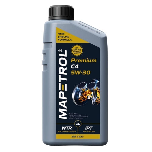 Motor&ouml;l Motoren&ouml;l Mapetrol Premium C4 5W-30 1 Liter MAP0029