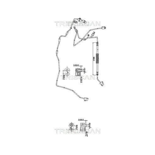 TRISCAN Hochdruck-/Niederdruckleitung, Klimaanlage 9010 29017