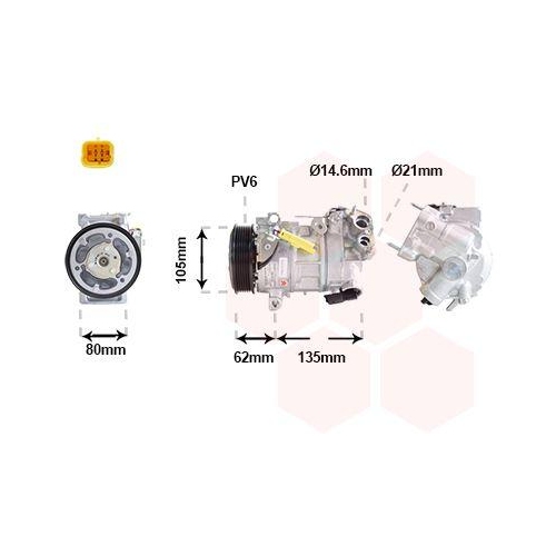 VAN WEZEL Kompressor, Klimaanlage 0901K703