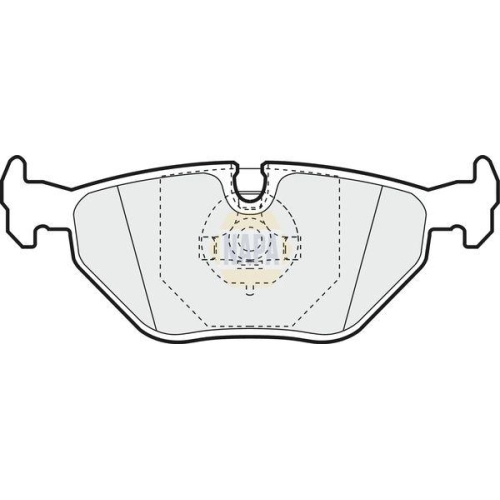 NAPA Bremsbelagsatz, Scheibenbremse NAPA NBP1481