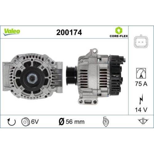 VALEO Generator VALEO CORE-FLEX 200174