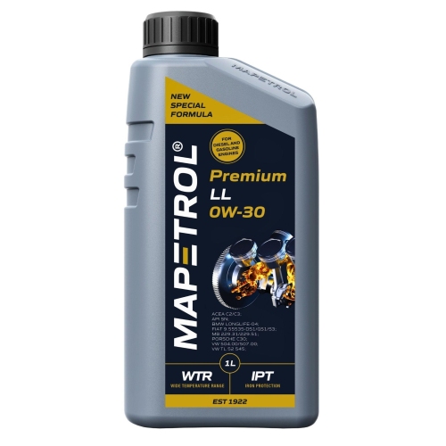 Motor&ouml;l Motoren&ouml;l Mapetrol Premium LL 0W-30 1 Liter MAP0095