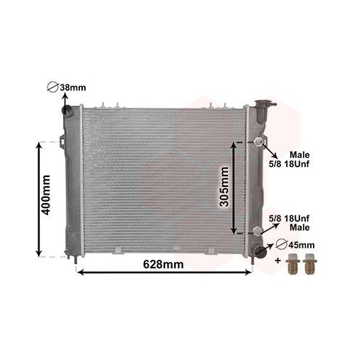 VAN WEZEL K&uuml;hler, Motork&uuml;hlung *** IR PLUS *** 21002007