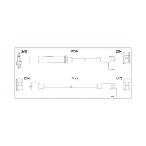 H&Uuml;CO Z&uuml;ndleitungssatz 134474